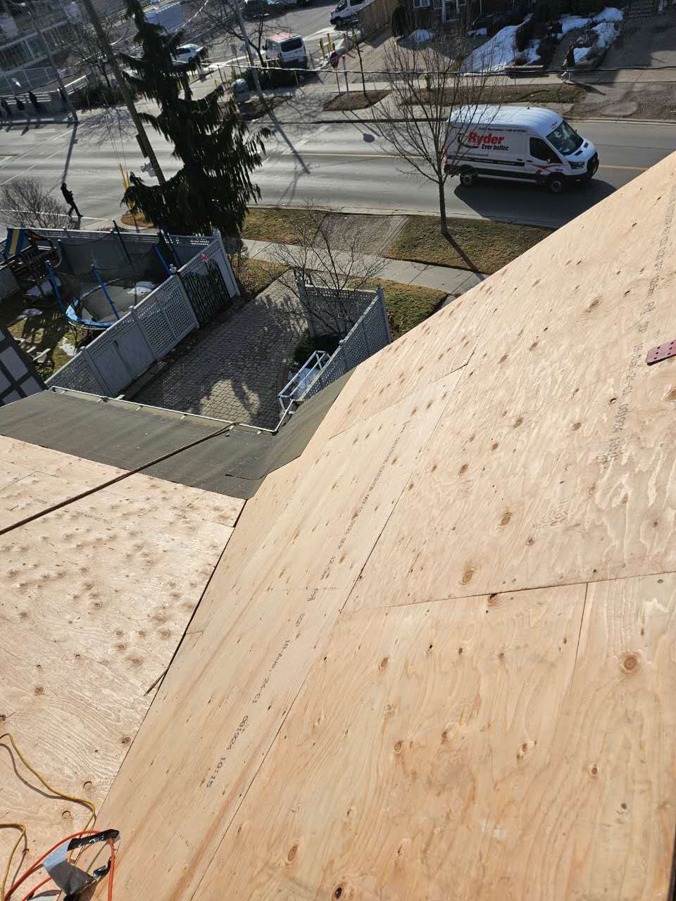 Roof decking project